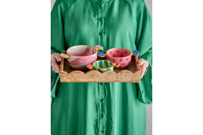 Schalen-Set Pelang – handbemaltes Steingut in bunten Farben (3er-Set)