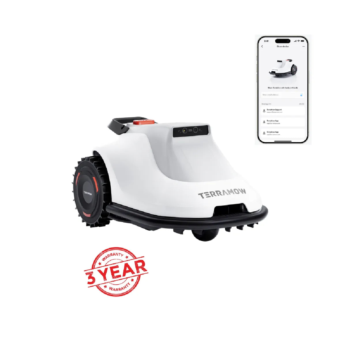 TerraMow V600 Robot Cortacésped Inteligente Silencioso 600 m² Wi‑Fi