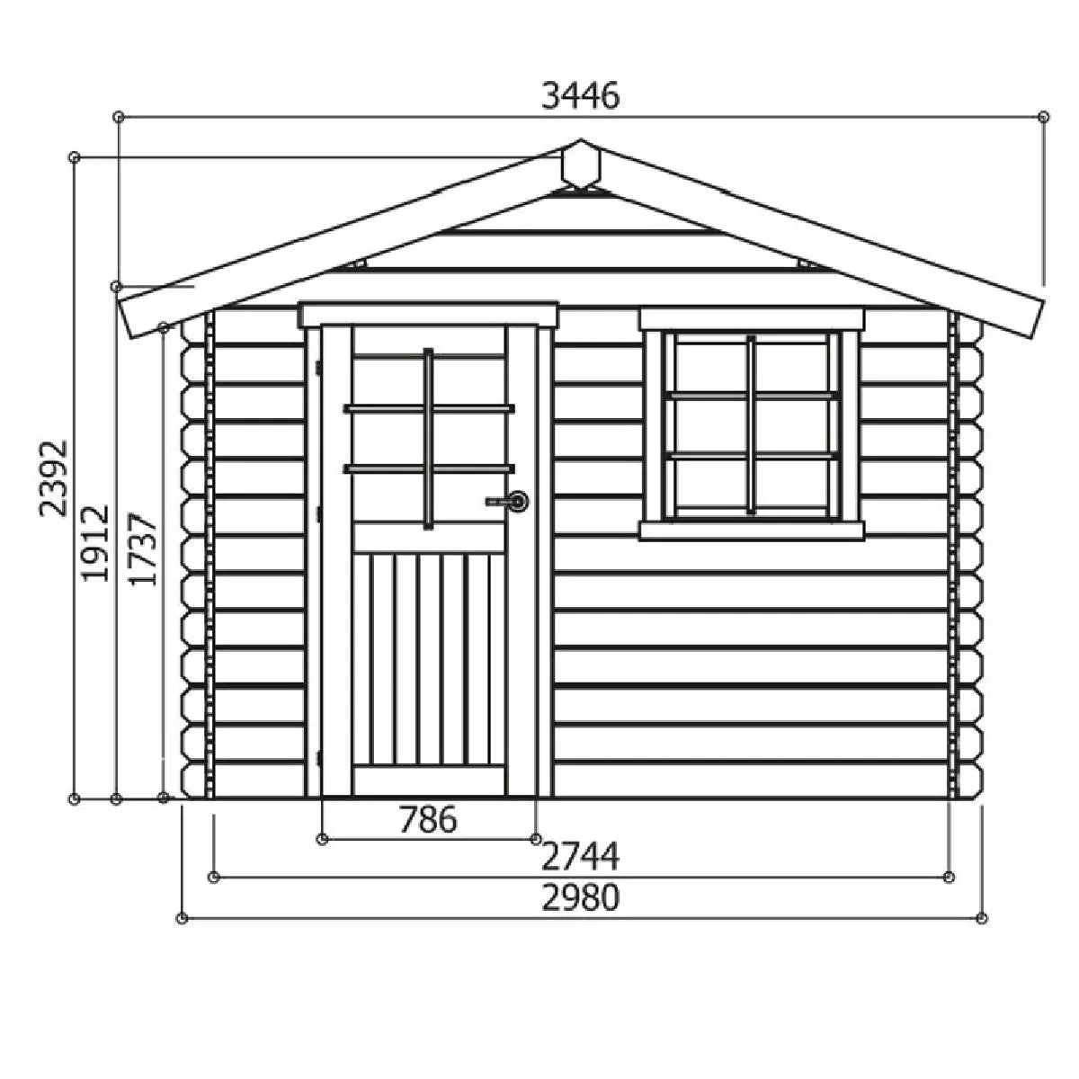 Abri Jardin Bois Solid Sologne MKR00000006854