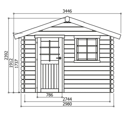 Abri Jardin Bois Solid Sologne MKR00000006854