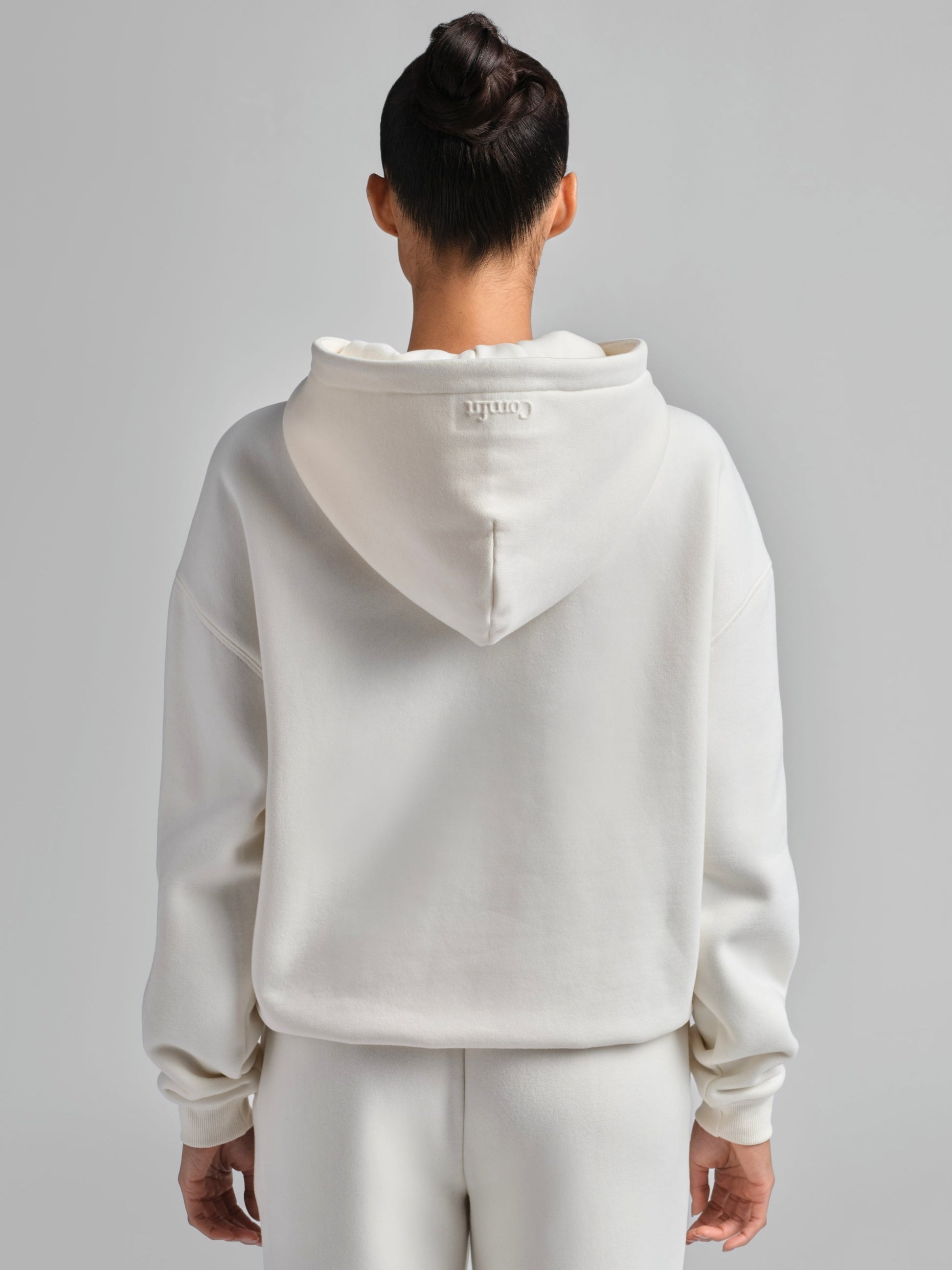 Comfrt Basic Crop Zip Hoodie CloudTouch