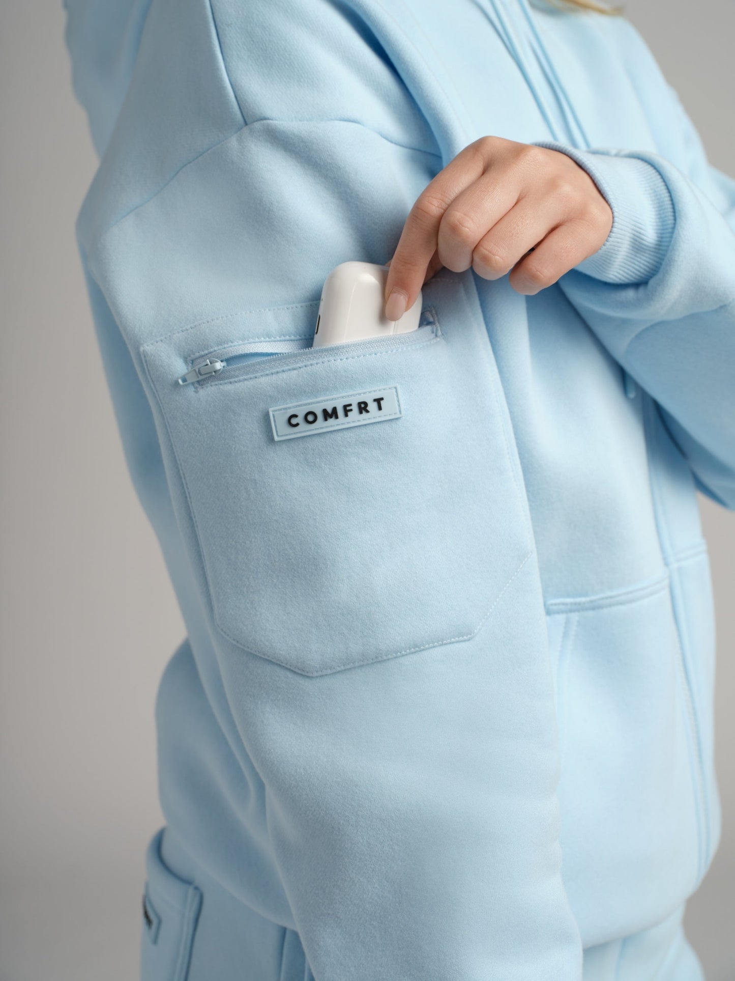 Comfrt Airplane Mode Travel Zip Hoodie