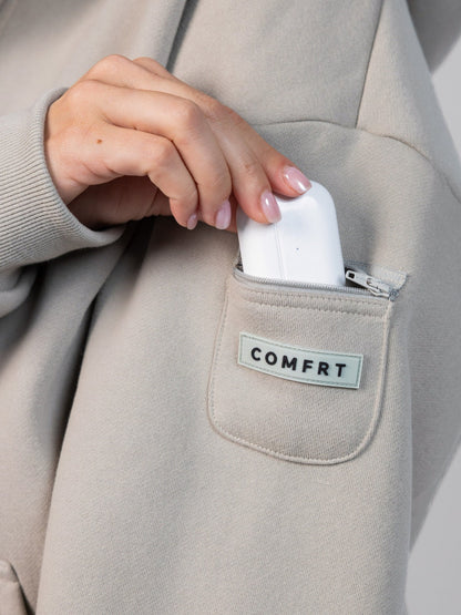 Comfrt Travel Essentials Zip Hoodie