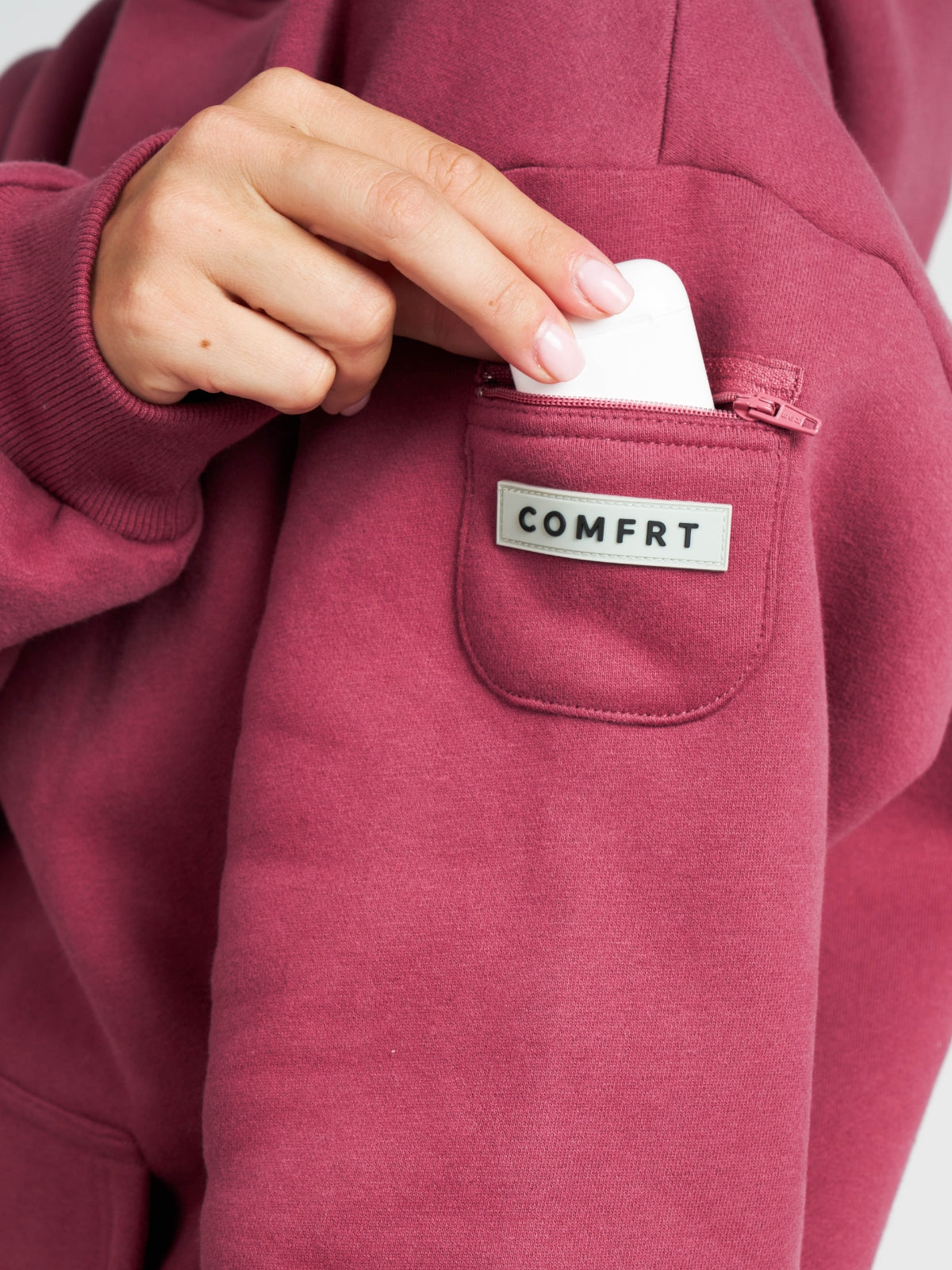 Comfrt Travel Essentials Kapuzenpullover – Superweiche Baumwollmischung, Mehrere Farben