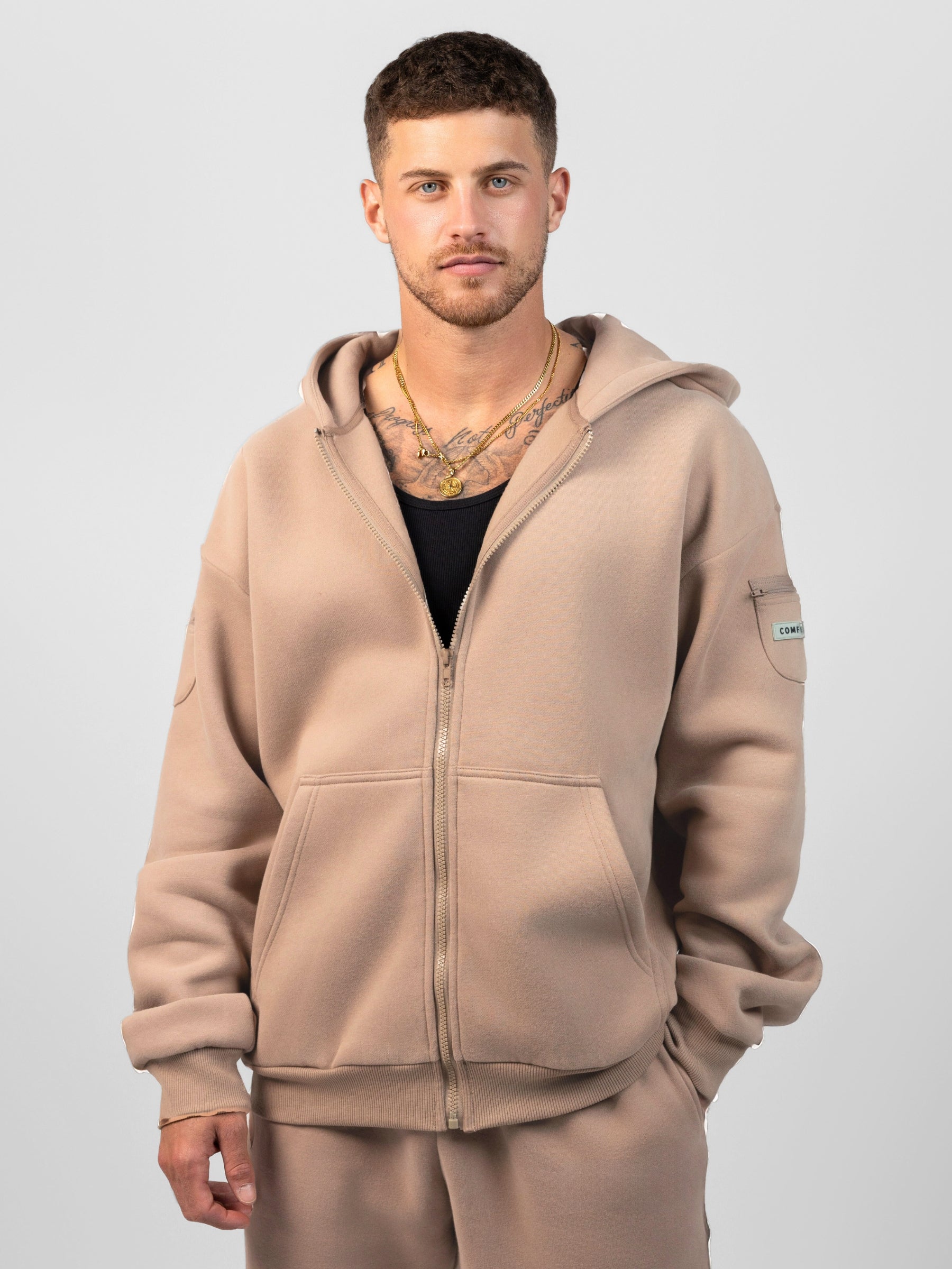Comfrt Travel Essentials Zip Hoodie