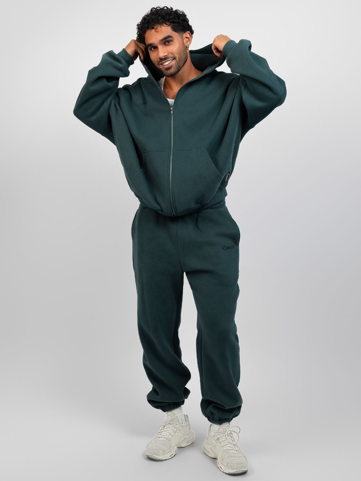 Comfrt Cloud Zip Hoodie Oversized Unisex Cotton Comfort
