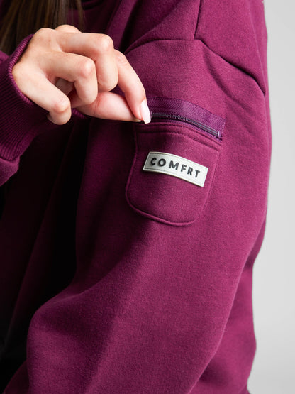 Comfrt Travel Essentials Kapuzenpullover – Superweiche Baumwollmischung, Mehrere Farben