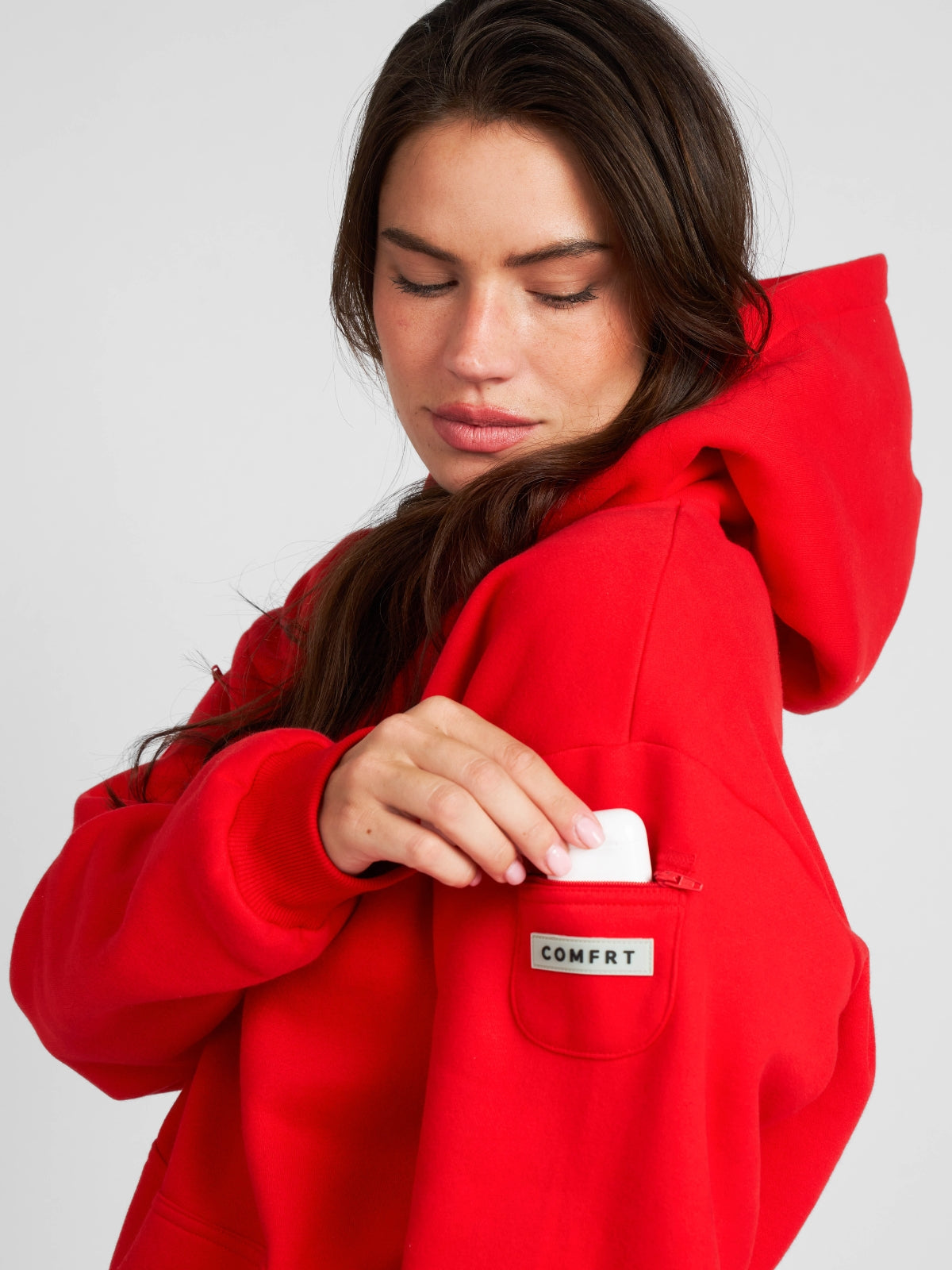 Comfrt Travel Essentials Kapuzenpullover – Superweiche Baumwollmischung, Mehrere Farben