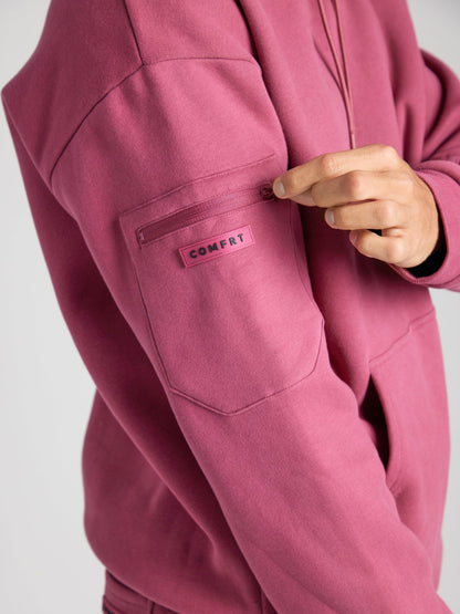 Comfrt Airplane Mode Travel Hoodie mit integrierter Augenmaske