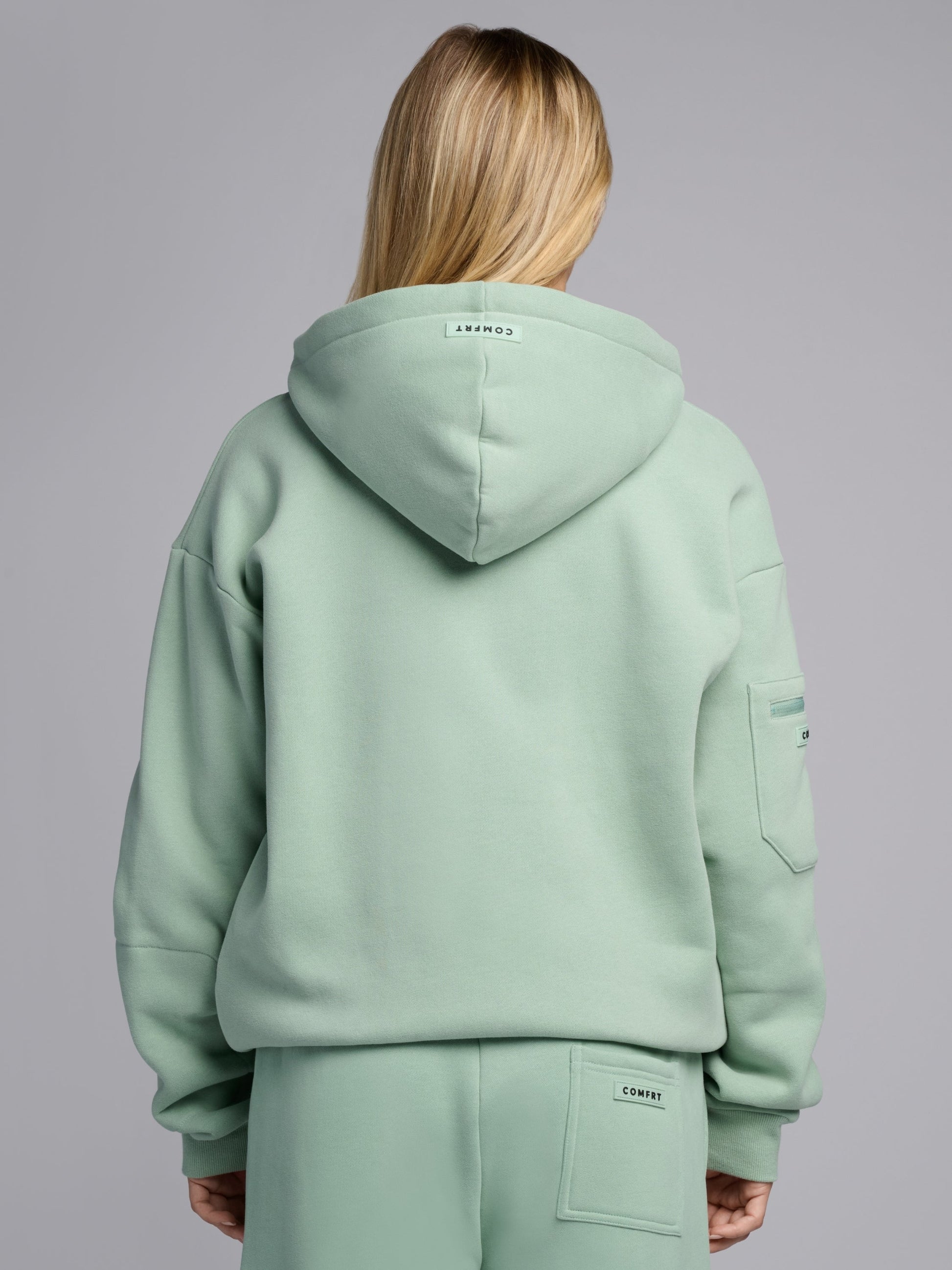 Comfrt Airplane Mode Travel Zip Hoodie Vollreißverschluss