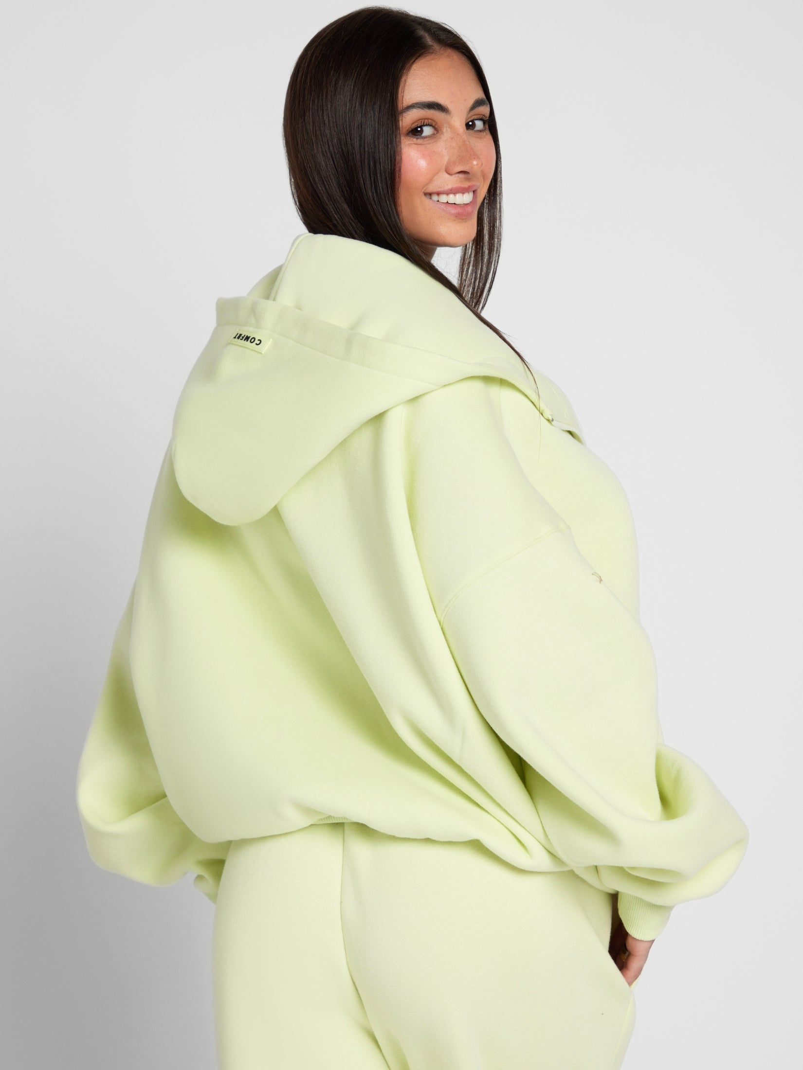 Comfrt Pastel Zip Hoodie CloudTouch Fleece