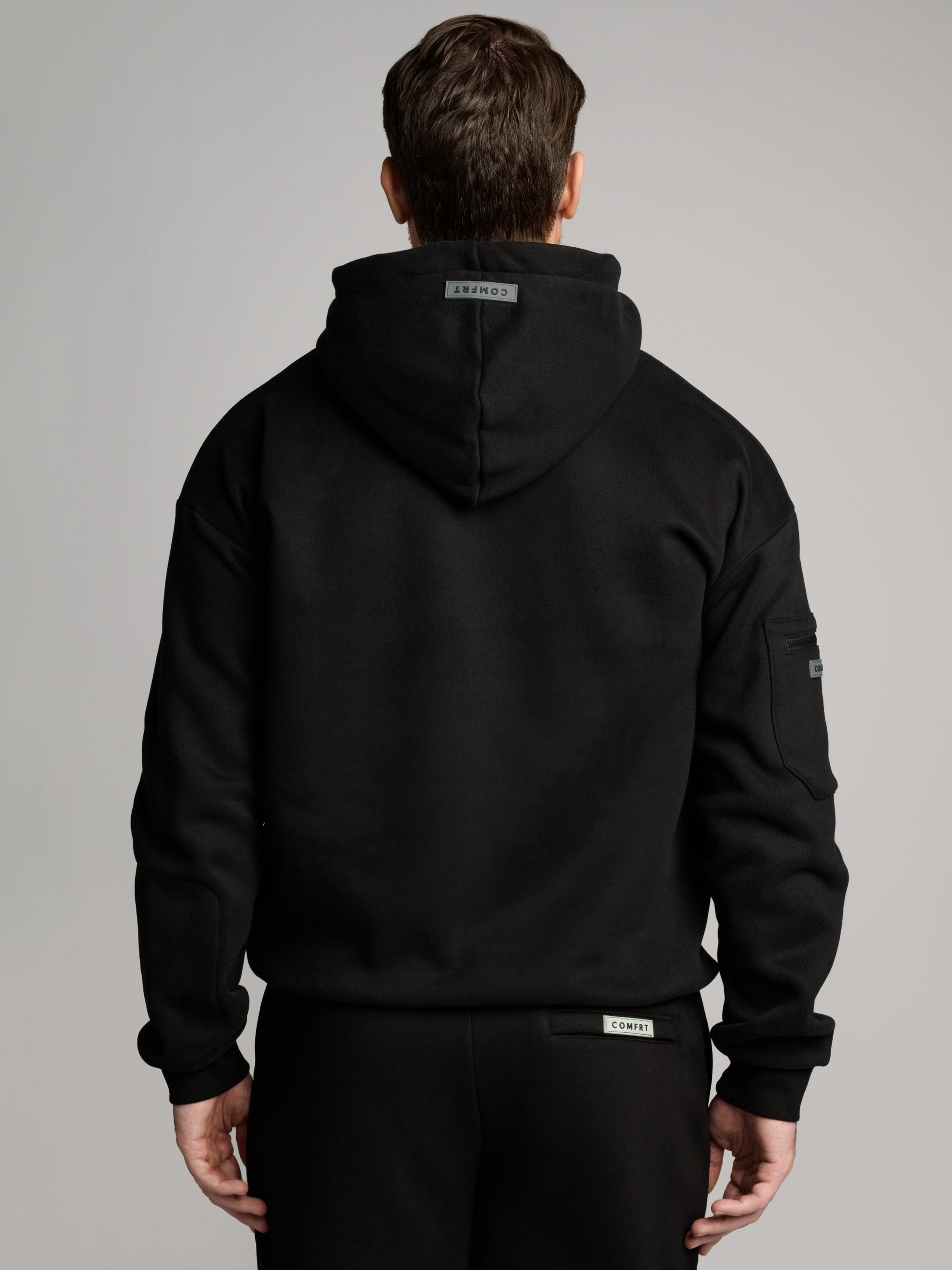 Comfrt Airplane Mode Travel Zip Hoodie Vollreißverschluss