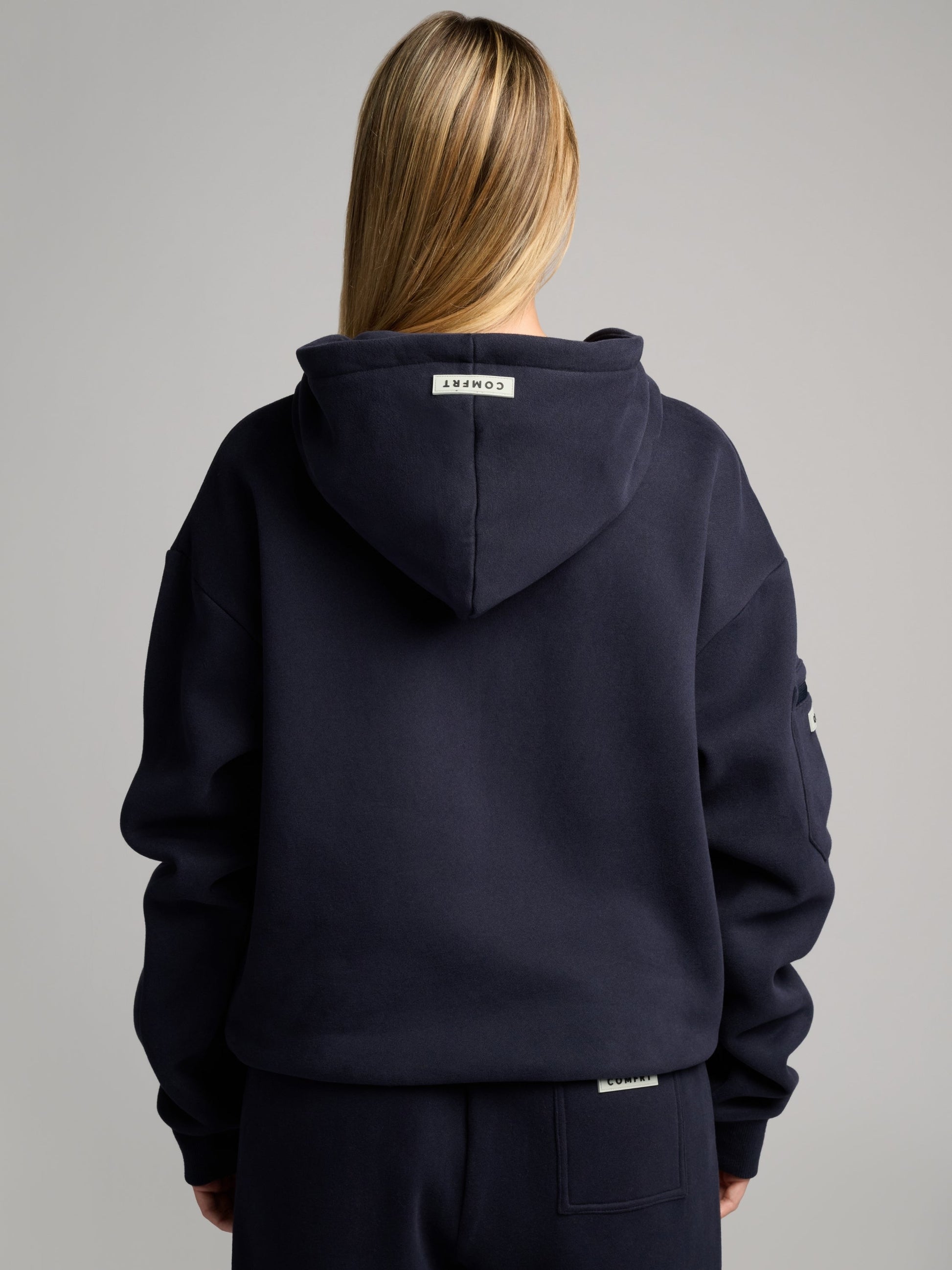 Comfrt Airplane Mode Travel Zip Hoodie Vollreißverschluss