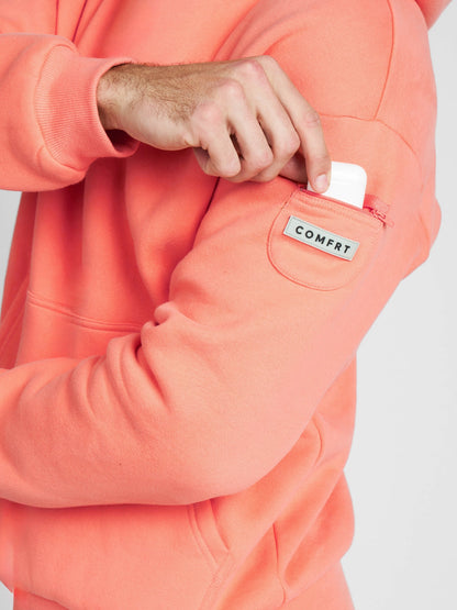 Comfrt Travel Essentials Hoodie Superweich Baumwollmischung Oversized Moss