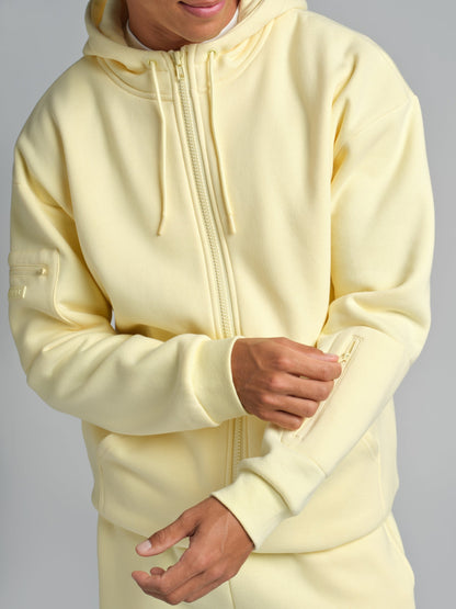 Comfrt Airplane Mode Travel Zip Hoodie Vollreißverschluss
