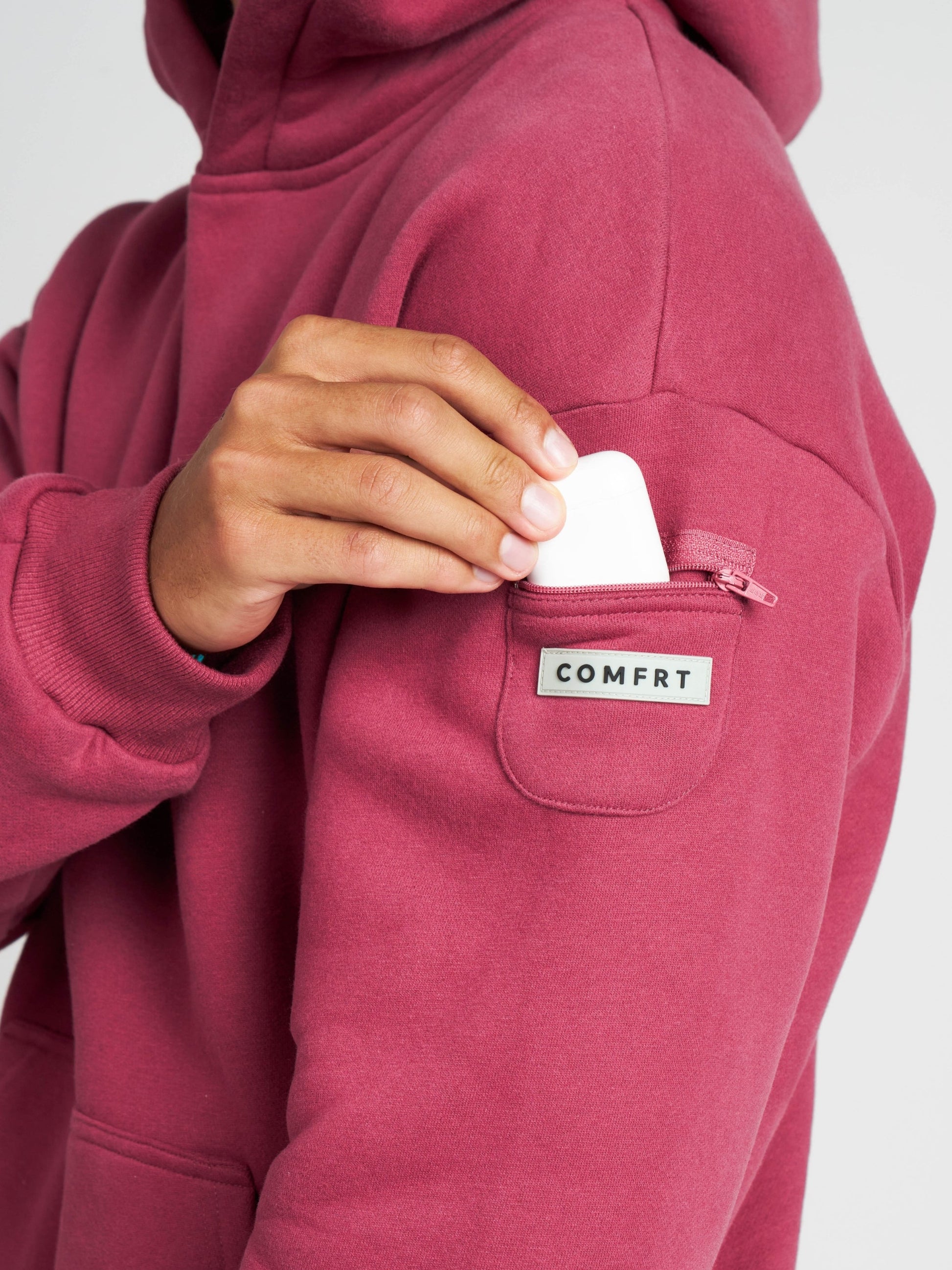 Comfrt Travel Essentials Zip Hoodie