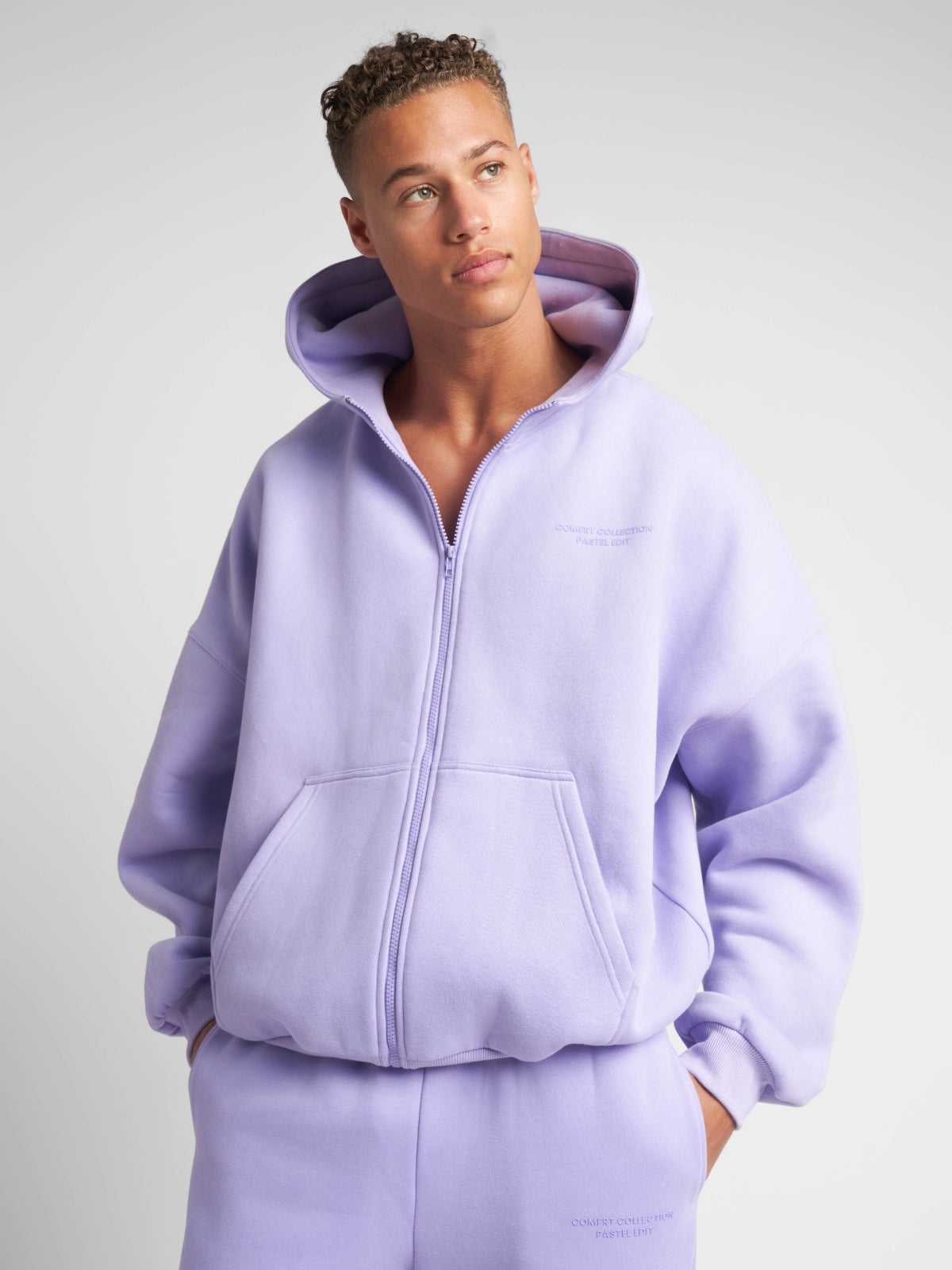 Comfrt Pastel Zip Hoodie CloudTouch Fleece