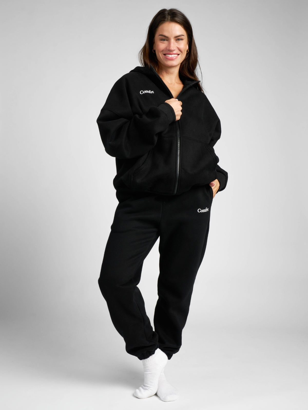 Comfrt Cloud Zip Oversized Hoodie