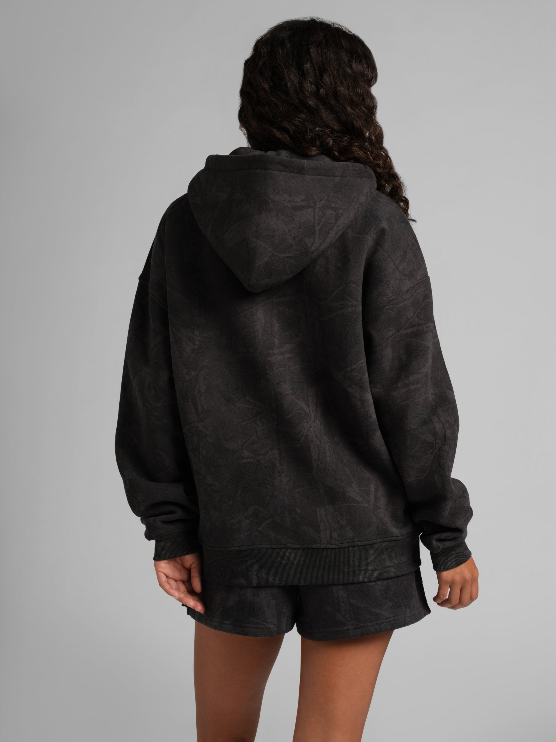 Comfrt Camo Crop Zip Hoodie CloudTouch Unisex Kurz