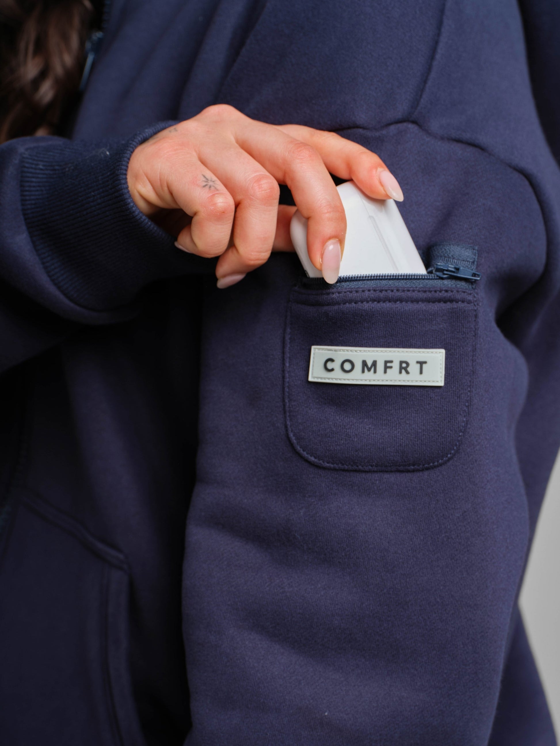 Comfrt Travel Essentials Zip Hoodie