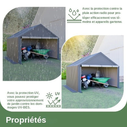 ByteLike Cobertizo de Almacenamiento Exterior Gris Oscuro para Jardín