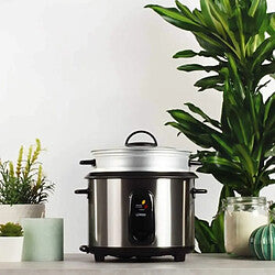 Livoo Cuiseur a Arroz y Vapor Inox 1,8 L