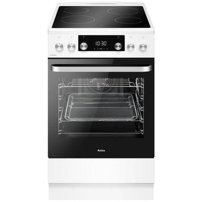Amica ACV605RB Cocina Vitrocerámica 50 cm Radiant Hilight Blanca