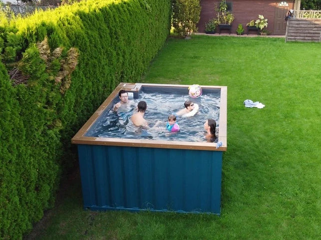 Container Spa Pool 3,0 m × 3,0 m Whirlpool Neu