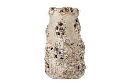 Luxusbetten24 Siam Vase Steingut Natur