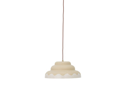 Luxusbetten24 Kora Pendelleuchte Abgerundetes Design Naturton