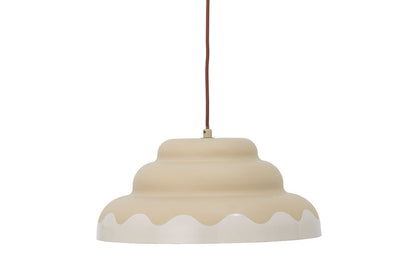 Luxusbetten24 Kora Pendelleuchte Abgerundetes Design Naturton