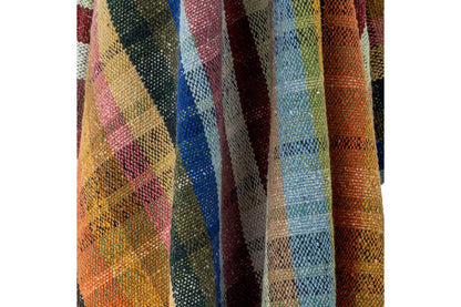 Luxusbetten24 Tahi Überwurfdecke, Bunt, 160x130 Cm, Recycelte Baumwolle