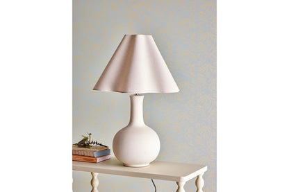 Luxusbetten24 Basically Tischlampe aus Steingut Weiß