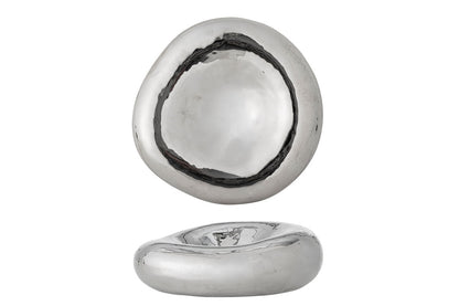 Luxusbetten24 Schale Célorin Silber Steingut Elegante Handgefertigte Schale