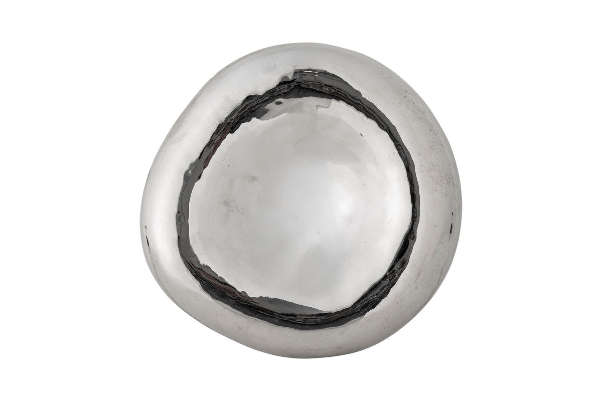 Luxusbetten24 Schale Célorin Silber Steingut Elegante Handgefertigte Schale