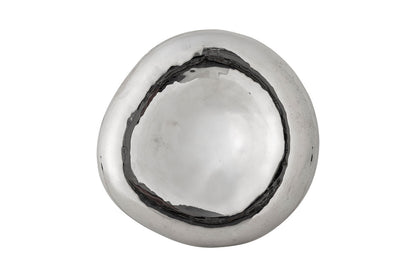 Luxusbetten24 Schale Célorin Silber Steingut Elegante Handgefertigte Schale