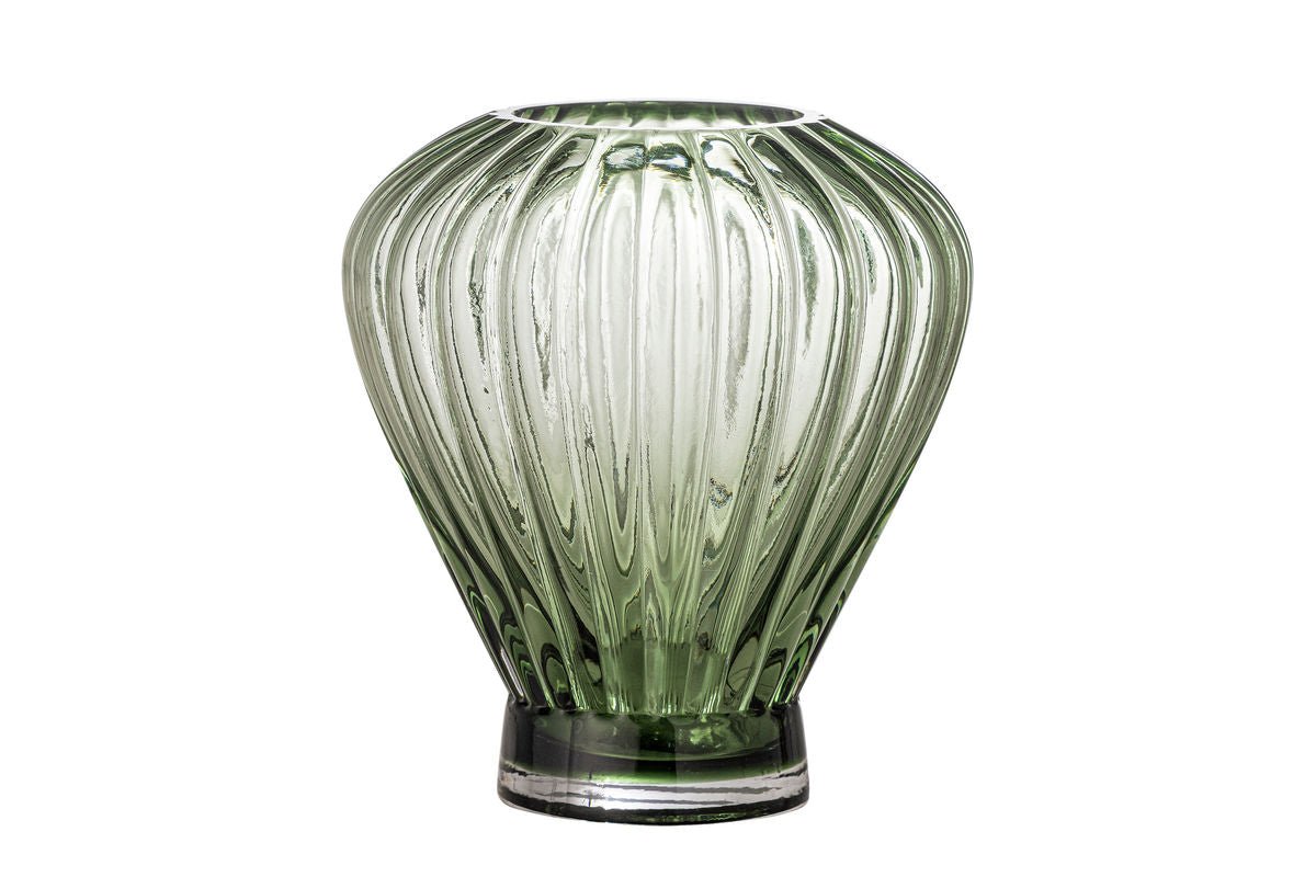Luxusbetten24 Fredo Glasvase Elegant Dekorativ Grün
