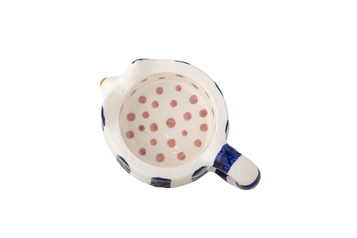 Luxusbetten24 Misu Kerzenhalter-Set Bemalt Steingut 2er-Set Verschiedene Farben