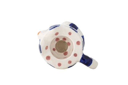 Luxusbetten24 Misu Kerzenhalter-Set Bemalt Steingut 2er-Set Verschiedene Farben
