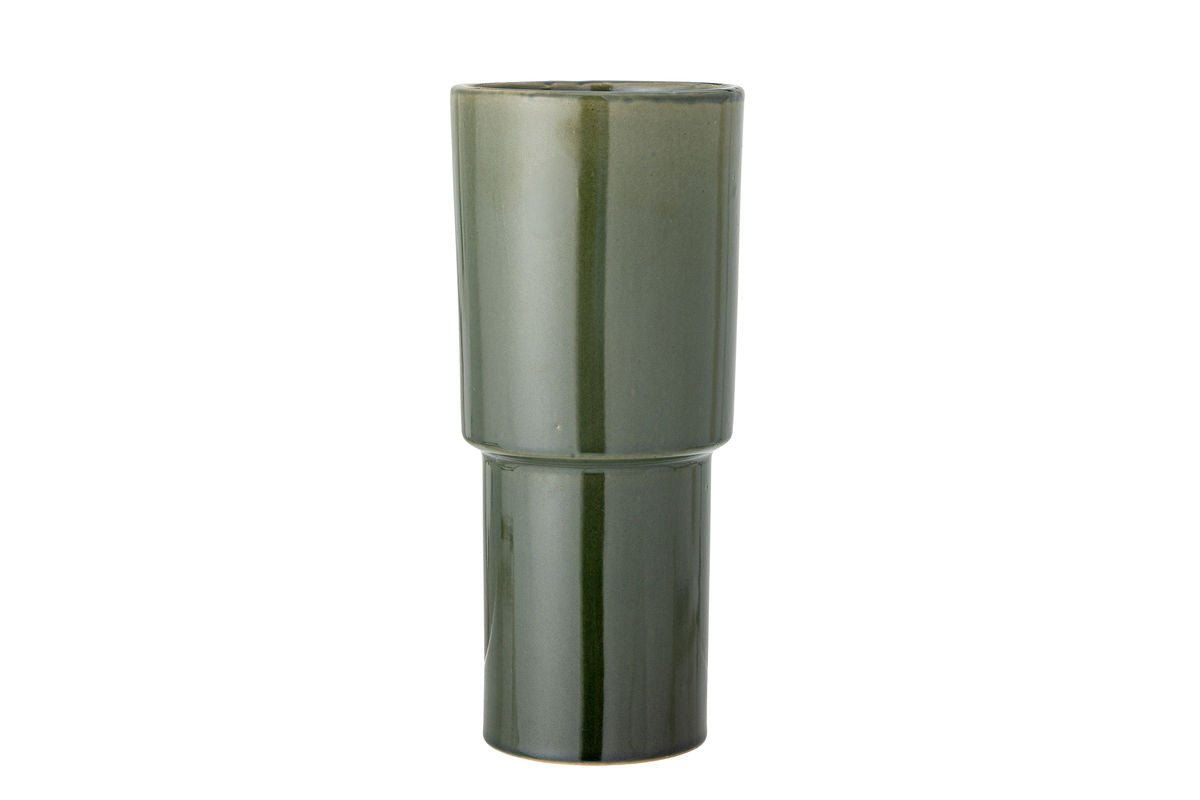 Luxusbetten24 Lizi Vase aus Steingut Grün
