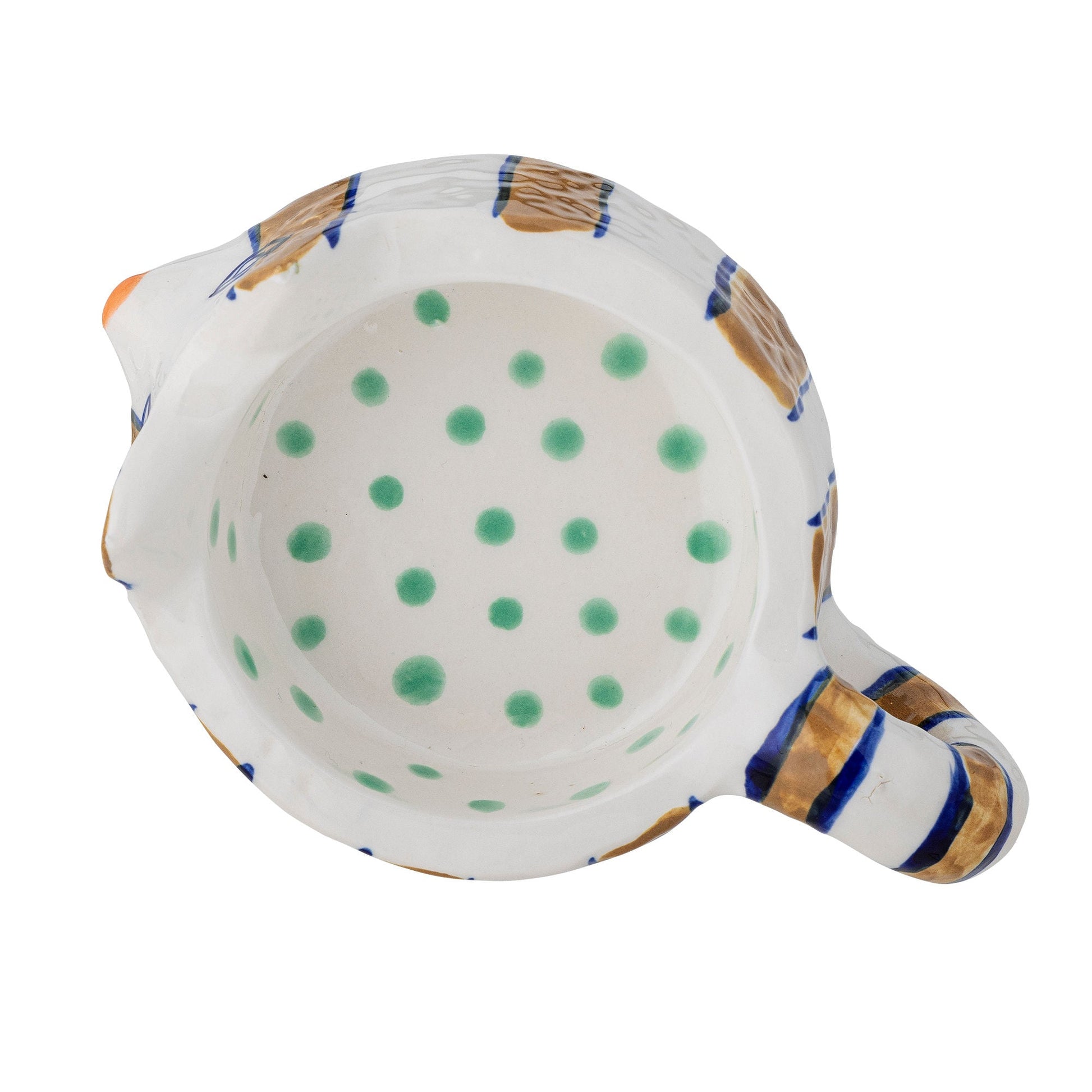 Luxusbetten24 Misu Kerzenhalter-Set Bemalt Steingut 2er-Set Verschiedene Farben