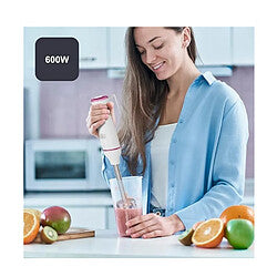 Black & Decker BXHBA601E Batidora de Mano 600W Blanco