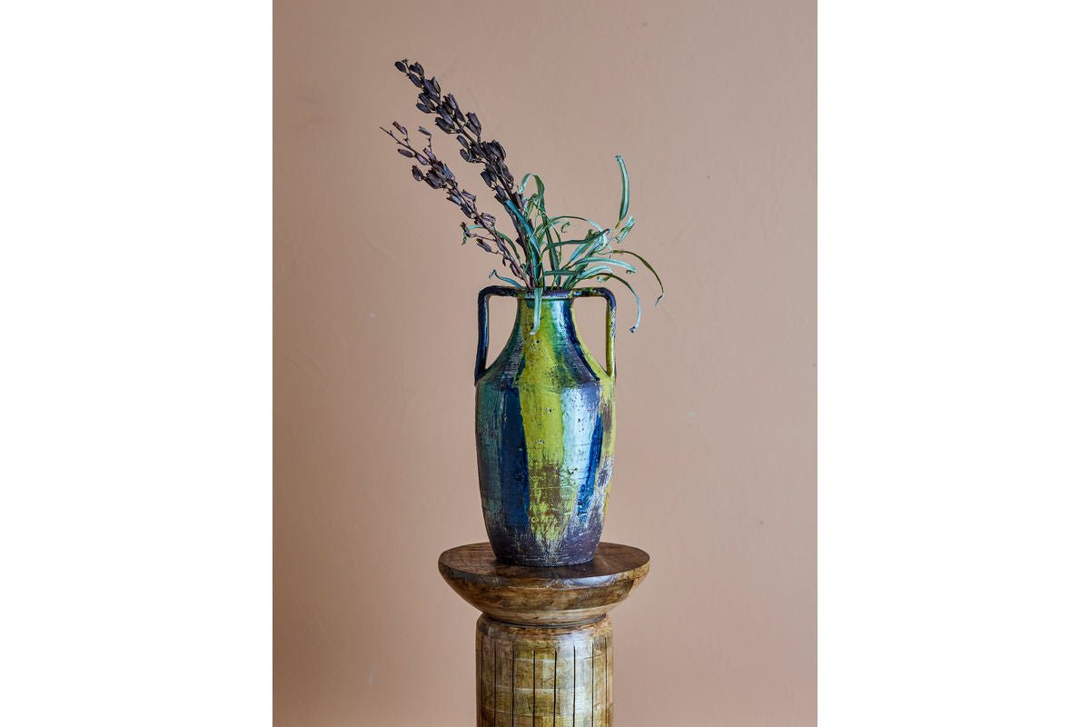 Luxusbetten24 Terra Vida Vase Bunte Terrakotta Bunt