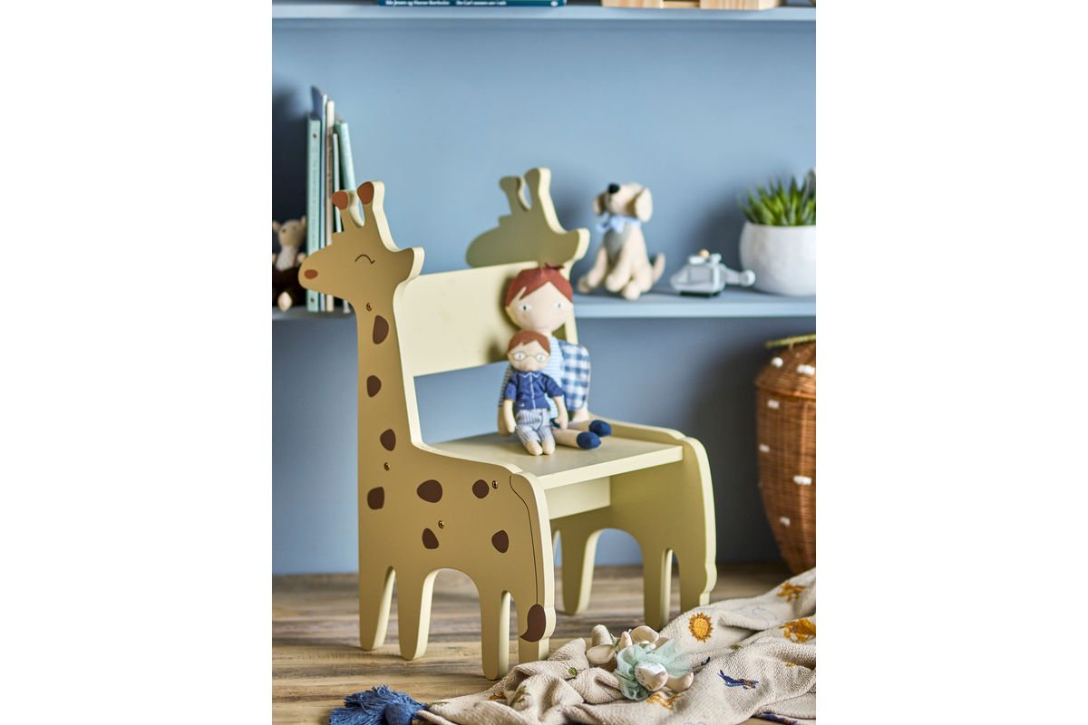 Luxusbetten24 Gigi Kinderstuhl FSC‑zertifiziertes MDF in Naturton
