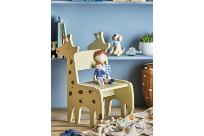 Luxusbetten24 Gigi Kinderstuhl FSC‑zertifiziertes MDF in Naturton