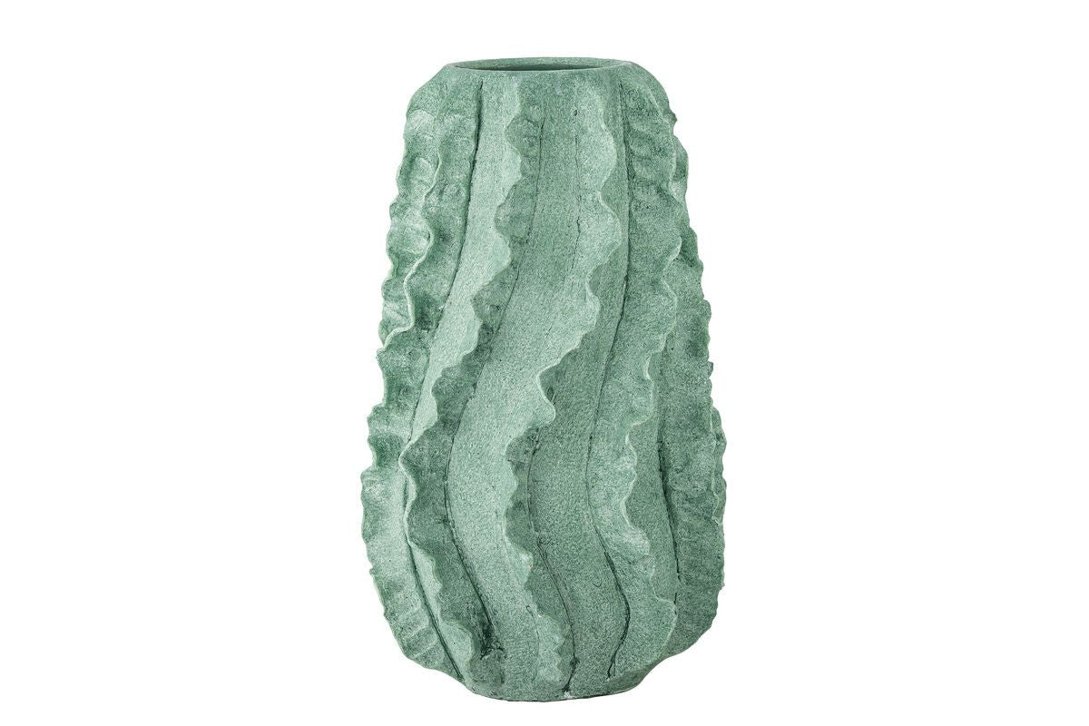 Luxusbetten24 Cacto Vase Terrakotta Grün