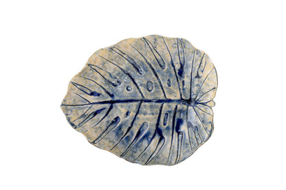 Servierplatte Orya aus Steingut mit Reaktiver Glasur, Blau