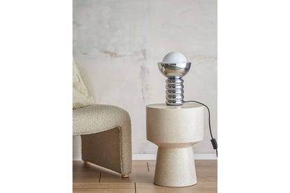 Tischlampe Chrome - Chromoptik aus Metall