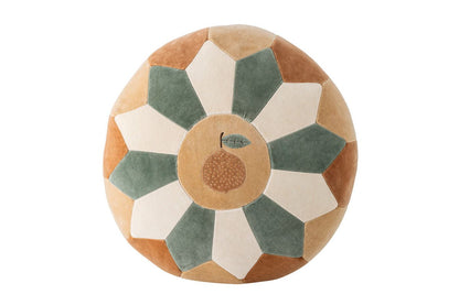 Kinder-Pouf „Olli“ – Baumwolle in warmen Naturtönen