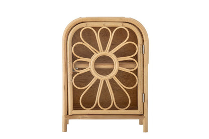 Luxusbetten24 Ubud Kinder-Kommode Blumenform Aus Natürlichem Rattan Natur